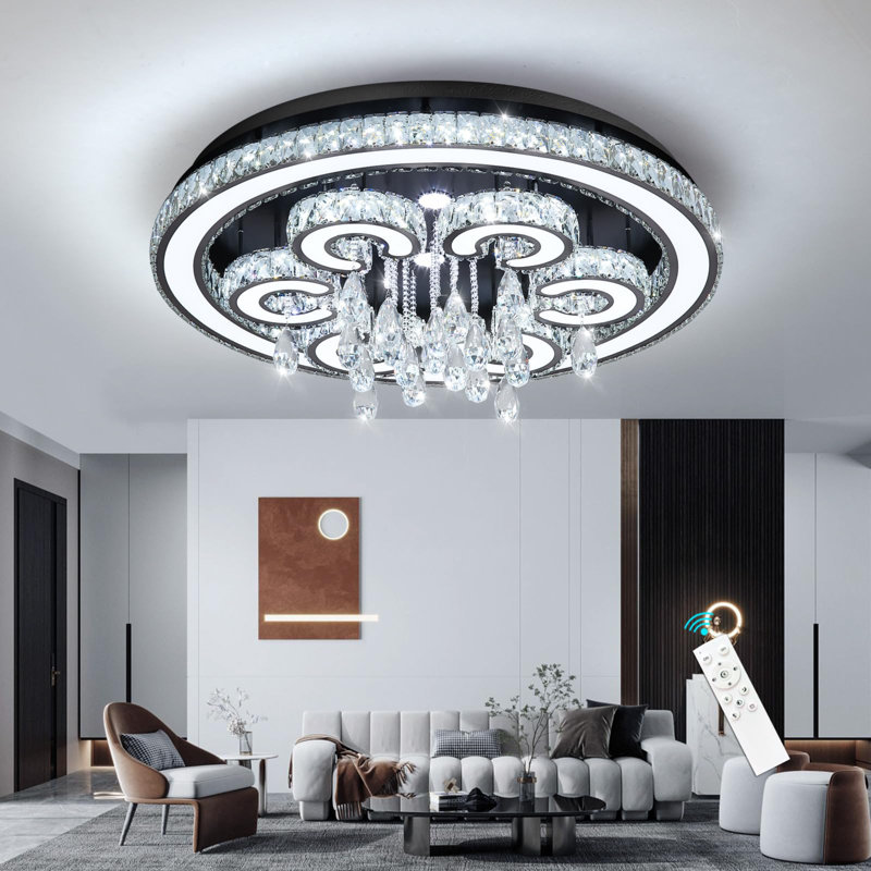 Lustre en cristal Glam, Doré