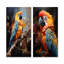 Ensemble de 2 décorations murales bleues et jaunes Golden Guardians-921575636-921575633