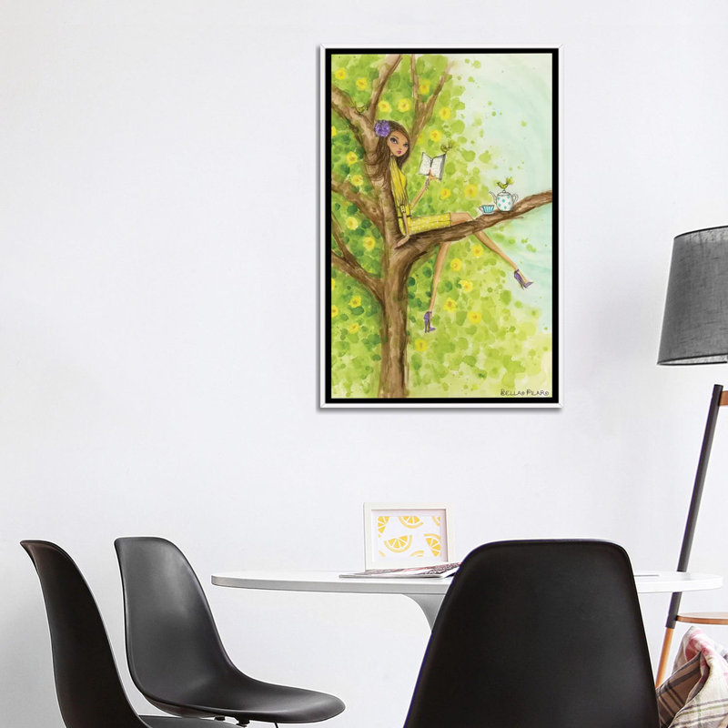 Printemps à Summerside # 3, art, Toile blanche encadrée, H 40 po x l 26 po x P 1,5 po