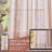 Semi Sheer Linen Blend Boho Herringbone Printed Back Tab Rod Pocket Curtain Pair-505678645-505678651