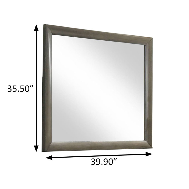 Miroir transitionnel l 39,9 po, gris, Gris
