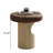 Modern Wood Coffee Coffee Table, Multi-Functional End Table & Bedside Nightstand, No Assembly Required, Small Round Accent Table for Living Room & Bedroom