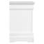 Table de chevet blanche avec grand espace - 2 tiroirs, H 24 po x l 21 po x P 16 po, panneau de particules, convient à différents styles de chambre à coucher Élégant pour le rangement et l'esthétique P 16 po efficace, assemblage, correspond au thème