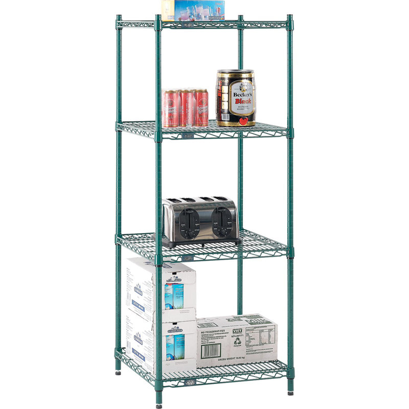Étagère de démarrage, Poly-Z-Brite, H 74 po x l 30 po x P 18 po