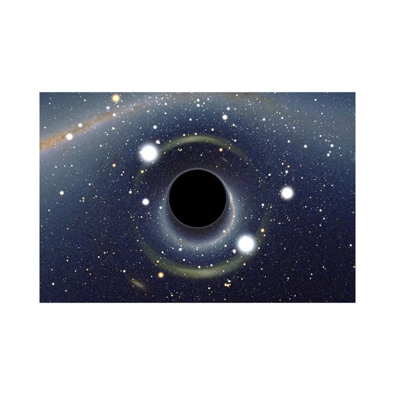 Black Hole MAXI Absorbing A Star (XMM-Newton Space Telescope) - Wrapped Canvas Print, 20.32 cm H x 30.48 cm W