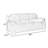 Hugh 80 Inch Sofa, Soft Foam Cushioned, Solid Wood-1354649003