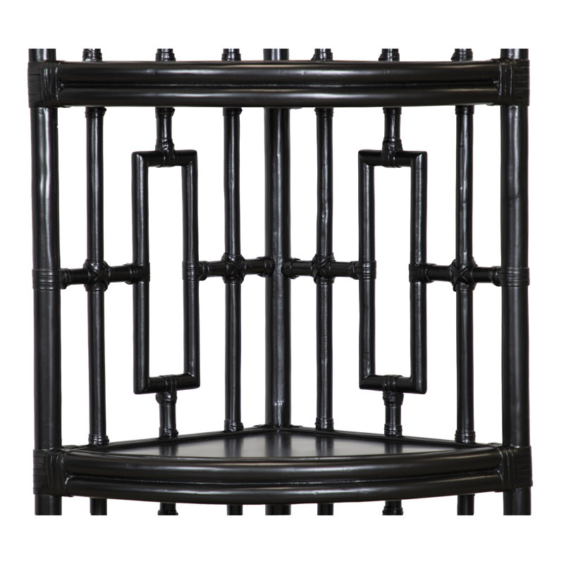 Manley Corner Bookcase, Black