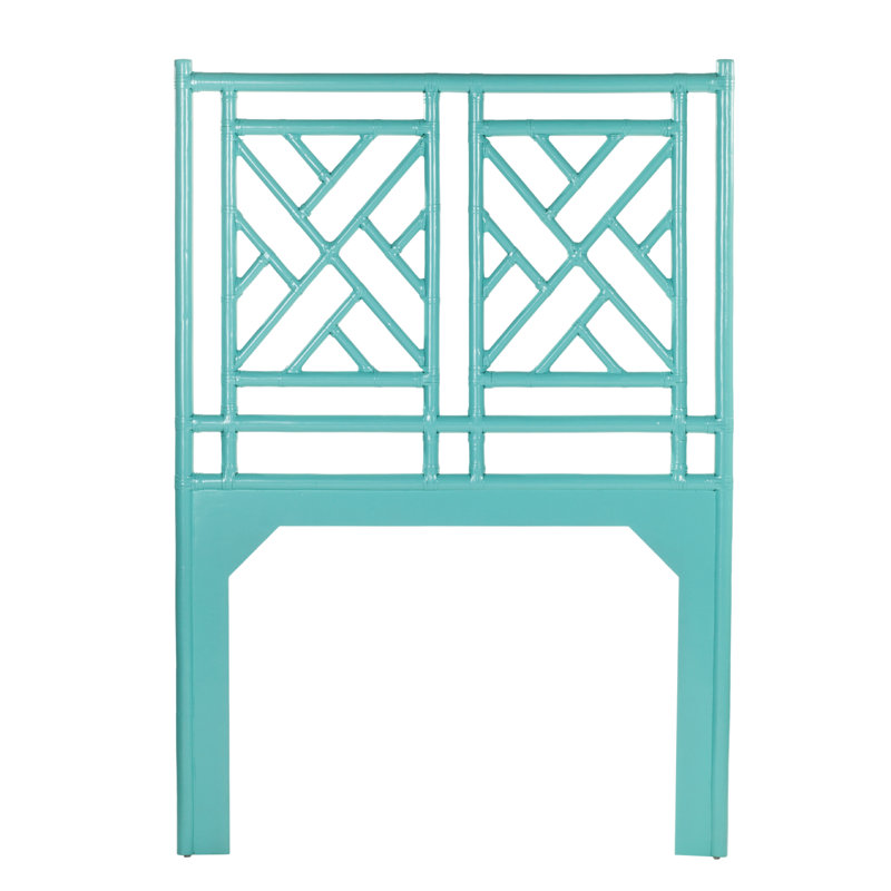 Chippendale Headboard, Twin, Turquoise