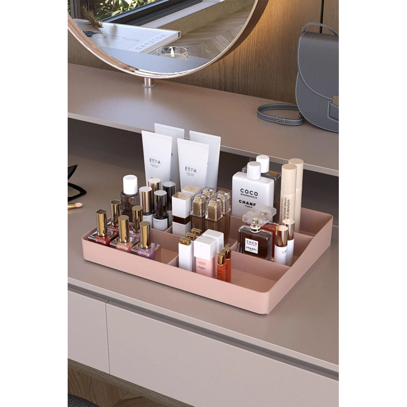Organisateur de maquillage, Rose