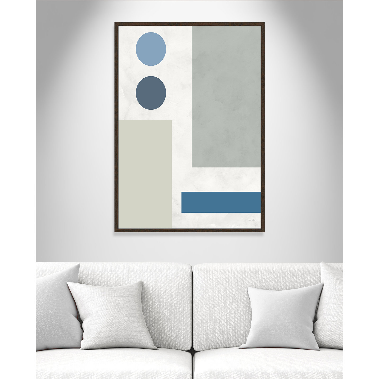 Stars Align I Print, 29.5" W x 41.5" H, Walnut Framed
