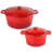 BergHOFF Neo 4pc Cast Iron Cookware Set with 3Qt. and 7Qt. Covered Dutch Ovens-2106540857