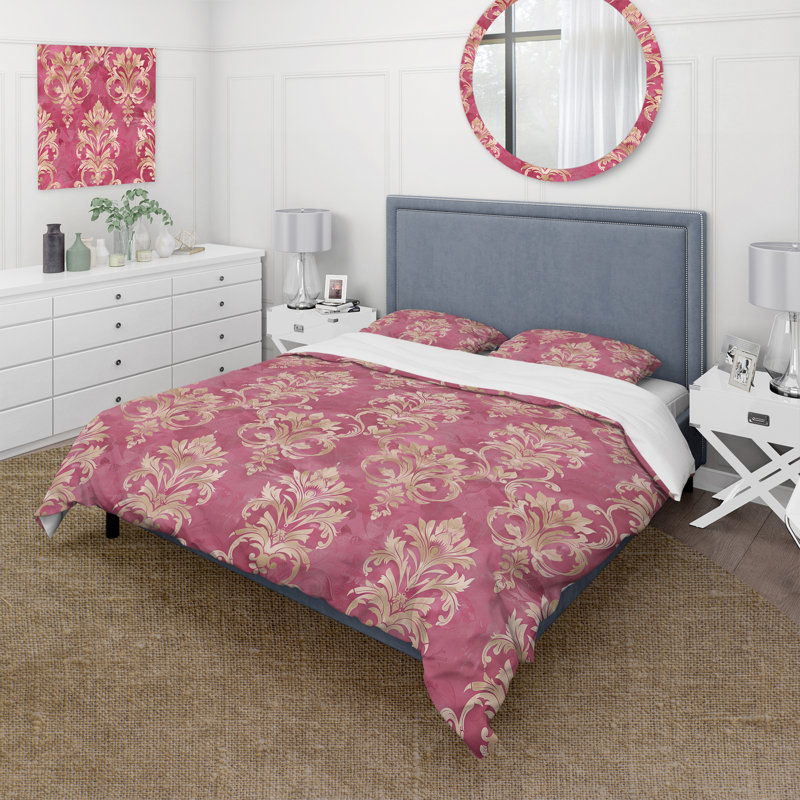 Ensemble de housse de couette Traditional Royal Gold, Housse de couette très grand et 2 très grandes t