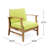 Acacia Solid Wood Outdoor Lounge Chair with Cushions-1715493900-1628484340