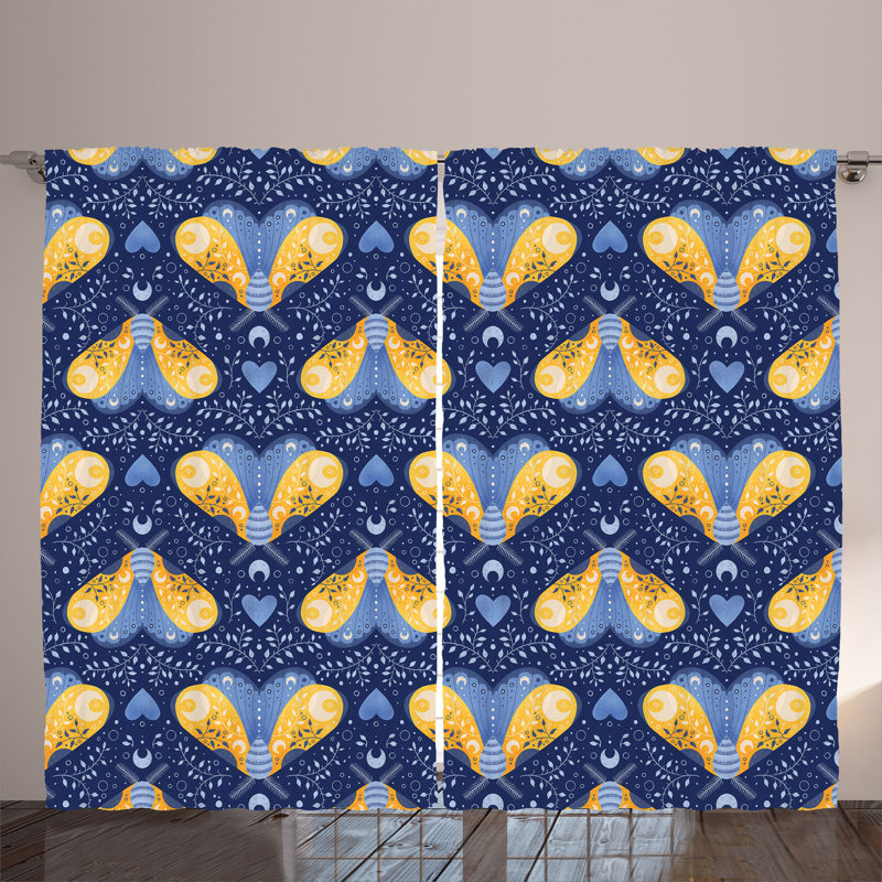 Freshour Polyester Semi Sheer Curtain Pair