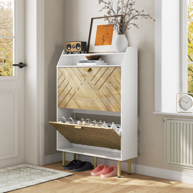 16 Pair Shoe Storage Cabinet