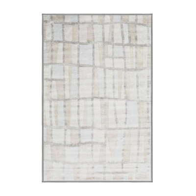 Tapis contemporain gris