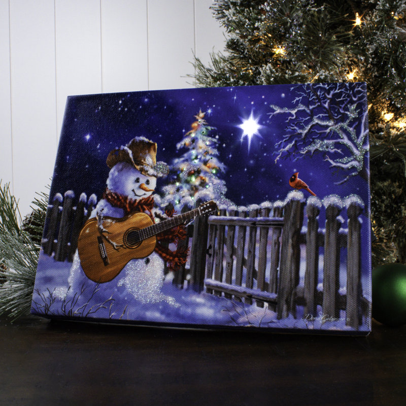 Guitare bonhomme de neige 8 po x 6 po