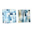 Clennon - Ensemble de 2 peintures murales abstraites en acrylique-103924133