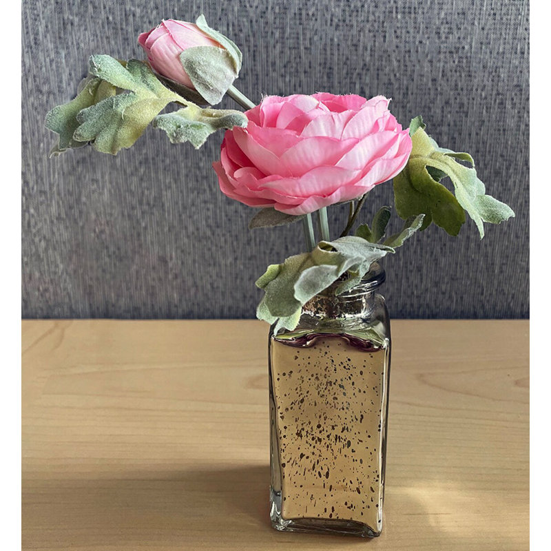 Silk Ranunculus Arrangement in Vase