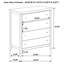 Ensemble de chambre à coucher complète 5 pièces Majeski Cocoa foncé-2131375698