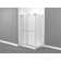 Exploria 31'' - 31'' W x 74'' H Bypass Frameless Shower Door with Clear Glass