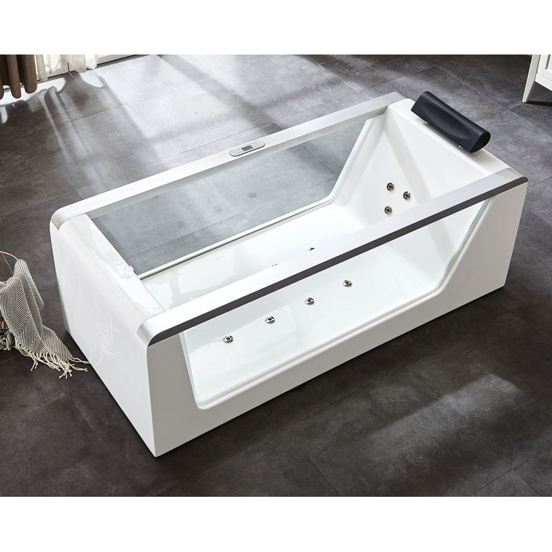 70.87'' x 32.375'' Whirlpool Acrylic Bathtub