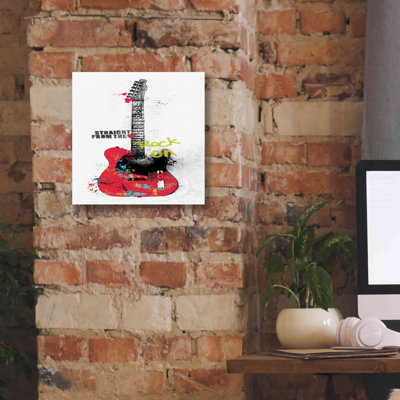 Epic Graffiti 'Garage Band I Graffiti' by Mike Schick, Giclee Canvas Wall Art, 12" x 12"