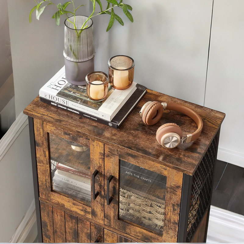 Multipurpose Kitchen Sideboard Buffet Cabinet With Doors