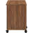 Mid-Century Modern Square File Cabinet, Rolling Cabinet with rolling cabinetwith  drawer, Walnut White
