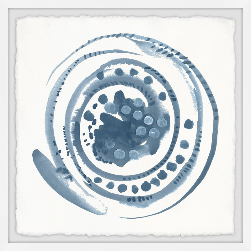 Blue Paradox II - Single Picture Frame Painting, 61cm H x 61cm W x 3.81cm D