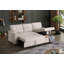 Canapé modulaire convertible rembourré avec méridienne coulissante-247436424-247436425