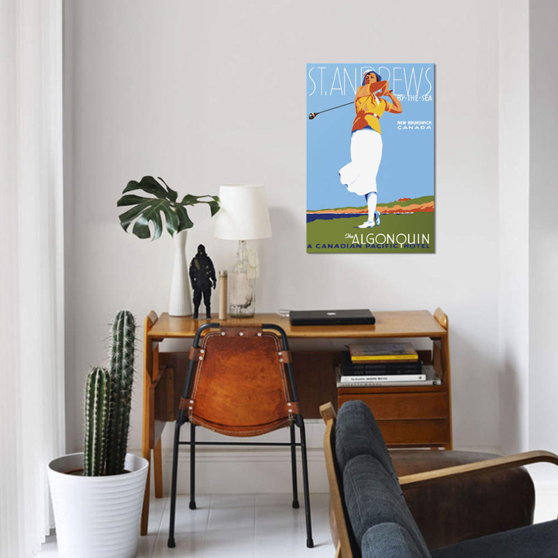 «St. "Andrews", impression sur toile, H 18 po x l 12 po x P 1,5 po, Toile tendue, Pas de tapis