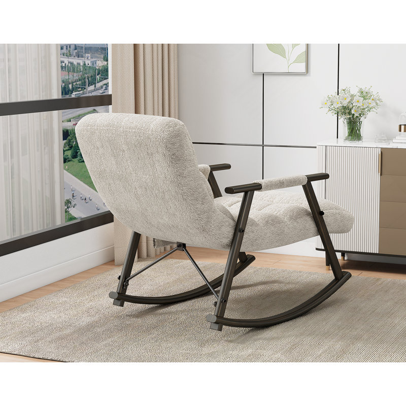 Chaise berçante pliante Casual, Blanc