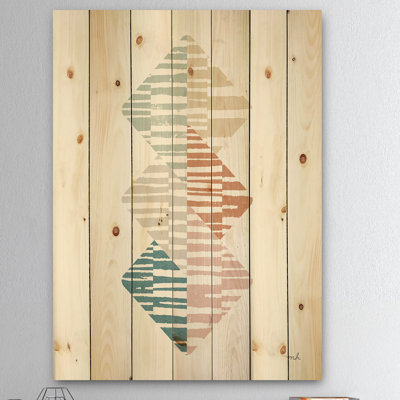 « geometric triangle ii », impression sur bois