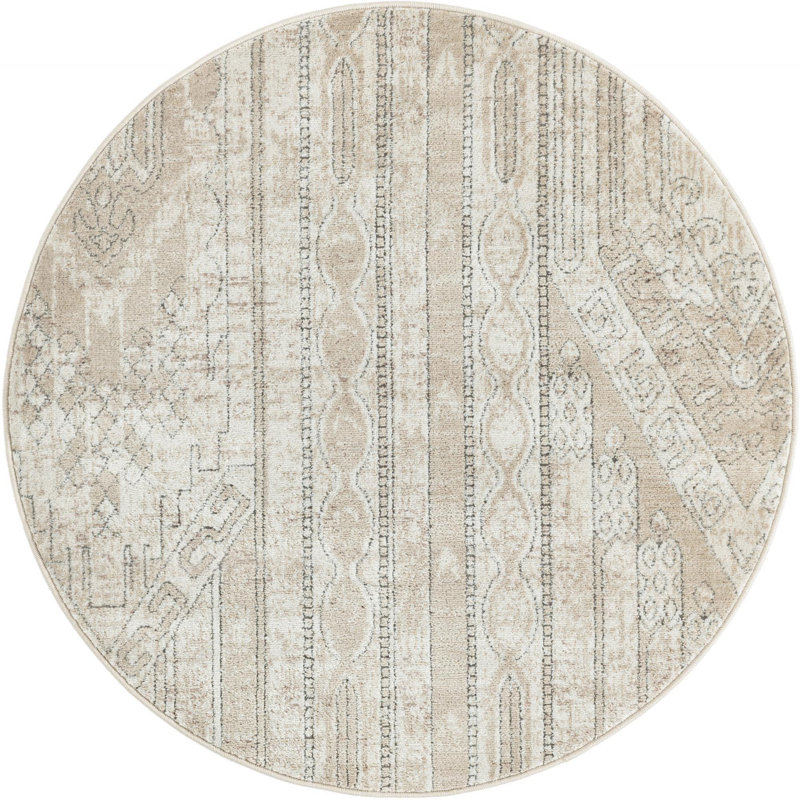 Wenden Moroccan Indoor Rug, Round 4'1"