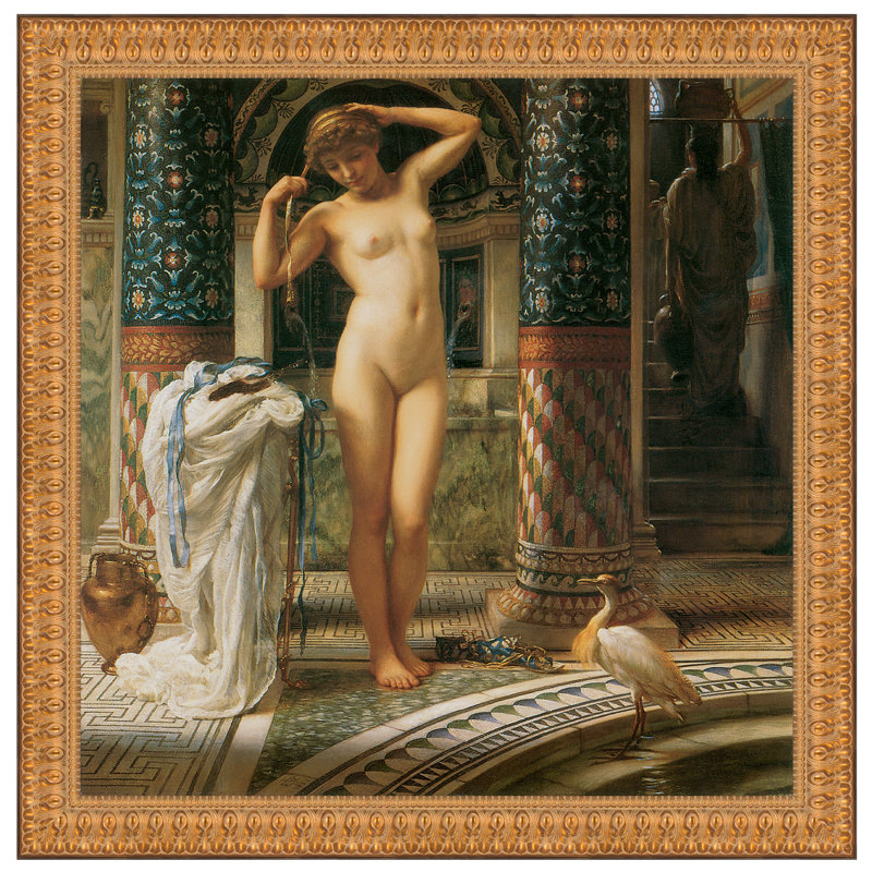 «Diadumene, 1884» par Sir Edward John Poynter, reproduction d'art encadrée, H 16,5 po x l 16,5 po x P 1,75 po