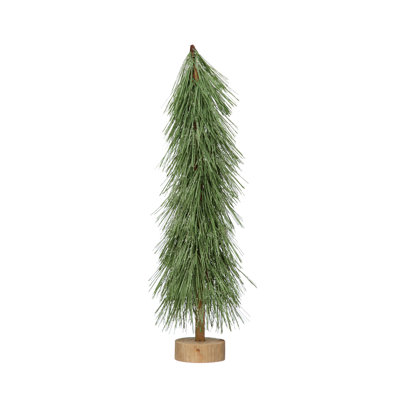 Plastic Tree with Wood Base