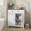 Armoire de rangement Farmhouse avec tiroir et tablette réglable
