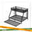 Metal Bunk Bed With Trundle, Black-361183048