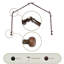 Tringle à rideaux simple à 4 côtés Mardell Ornament-1954874646-1904550817