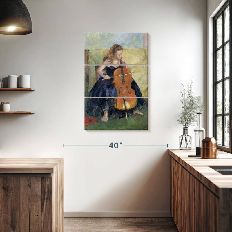 Abarca The Cello Player 1995, 38" H x 24" W