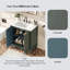 Meuble-lavabo de salle de bain avec lavabo, 2 portes et tablettes réglables