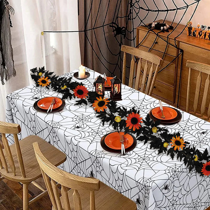 Guirlande 5,9 pi Halloween, Orange/ rouge / noir