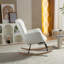 Chaise berçante en tissu avec repose-pieds Teddy-1243860967