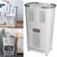 Plastic Rolling Laundry Sorter with Handles