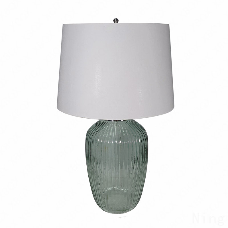 D16x27" Glass Table Lamp