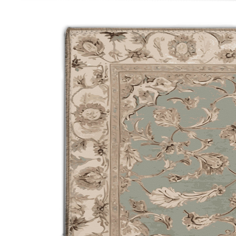 Tapis gris d'intérieur et d'extérieur Tabriz, Rectangulaire 8 pi x 10 pi