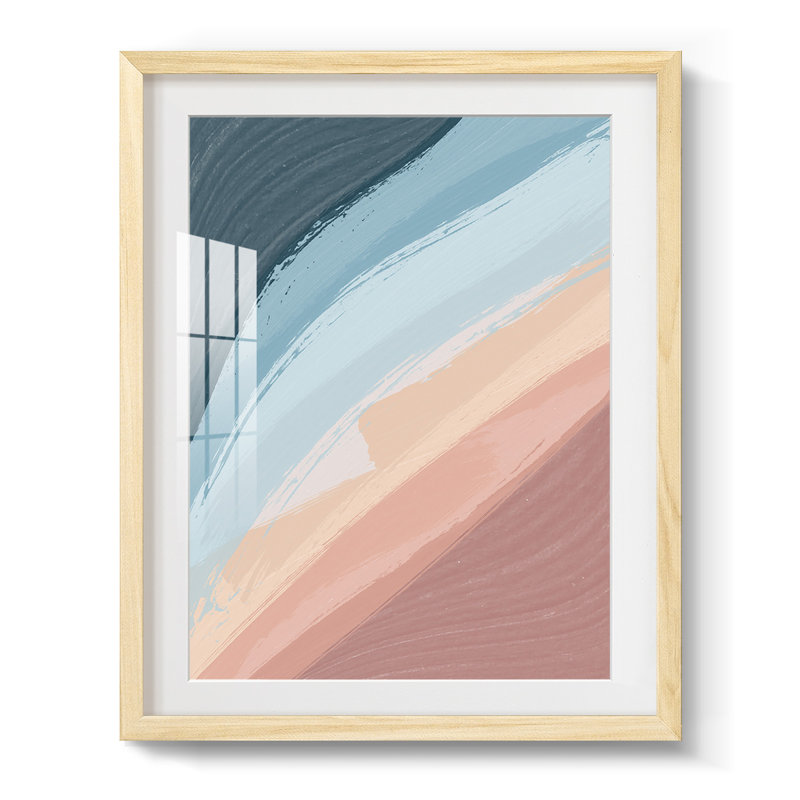 Waters Rolling - Impression encadrée, Naturel, H 28,5 po x l 20,5 po