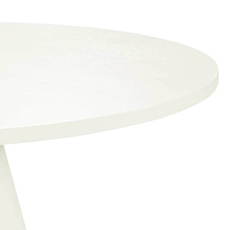 Ensemble de salle à manger moderne Mid-Century, Gris anthracite, Blanc crémeux