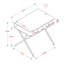 Bureau d'ordinateur 20 "blanc